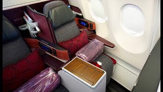 Qatar Airways Business Class  Airbus A330  Doha to Istanbul  Al Mourjan Business Lounge [upl. by Elylrac]