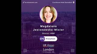 Magdalena JesionowskaMisior Director HRBP at Freewheel welcomes you to join HR Vision London [upl. by Lundin]