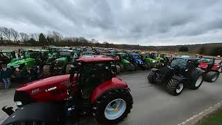 372 tractors depart from Harrogate to Pateley Bridge for charity [upl. by Keverne]