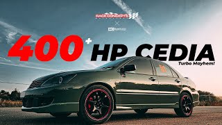 400 HP Mitsubishi CEDIA  Onboard PULLS  WALKAROUND  EXTREME TURBO SLEEPER ALERT [upl. by Acitel994]