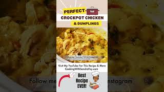 The Perfect Easy Crockpot Chicken and Dumplings Recipe EVER [upl. by Amaral]