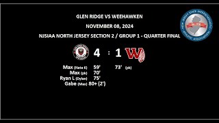 GLEN RIDGE VS WEEHAWKEN 110824 [upl. by Sad]