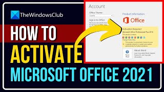 How to activate Microsoft Office 2021 or Office 365 on Windows 11 [upl. by Jany]