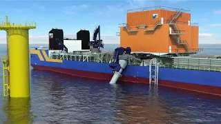 Subsea rock installation vessel Bravenes [upl. by Anaidiriv]