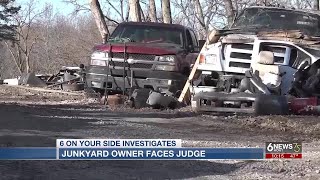 Rural Nebraska junkyard owner faces judge [upl. by Leval515]