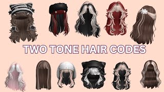 Two Tone Brown Hair Codes amp Links  Roblox Bloxburg Berry Avenue Brookhaven [upl. by Longo]