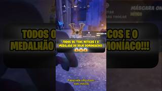 OS NOVOS ITENS MÍTICOS E O MEDALHÃO DO DOJO DEMONÍACO SÃO MUITO FORTES 😱😱 fortnite fortnitenews [upl. by Dryden106]