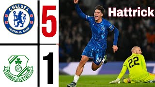 Chelsea vs Shamrock FC 51 Uefa Conference LEAGUE All Goals And Extended Highlights 2025 [upl. by Nilpik]