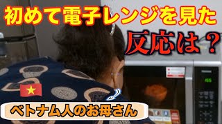 ベトナムの田舎に住む母に日本製の電子レンジを買ってあげたら・・・反応は？【ジェムチャンネル】（国際カップル） [upl. by Jehial667]