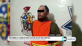 Conductor detenido con 20 kilos de cristal [upl. by Laurianne988]