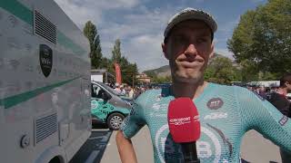 Pierre Rolland  Interview au départ  MercanTour Classic AlpesMaritimes 2022 [upl. by Oilla]