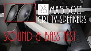 Bang amp Olufsen MX5500 selfcontained speakers  Sound amp bass test [upl. by Bywoods590]