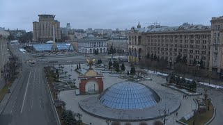 Air raid sirens ring out in Kyiv as Russian bombardment resumes  AFP [upl. by Melitta385]