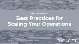 Best Practices for Scaling Your Operations [upl. by Nnylyahs774]