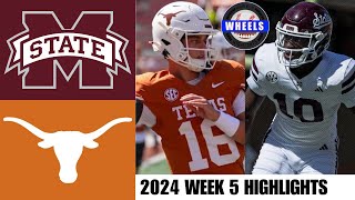 1 Texas vs Mississippi State  Full Game Highlights  2024 College Football Highlights [upl. by Althea947]