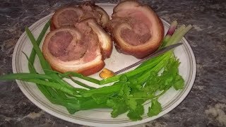 СОЧНЫЙ МЯСНОЙ РУЛЕТ на Новый Год из свиной рульки Вкусно и не дорого вместо колбасы [upl. by Nimajeb]