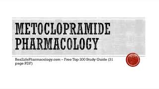 Metoclopramide Reglan Pharmacology [upl. by Jabon245]