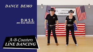 DHSS  Line Dance Demo amp Walk Through [upl. by Repsihw]