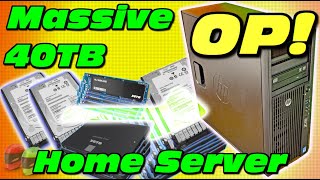 Massive 40TB of NAS Storage on a HP Z420 Workstation made easy [upl. by Nika713]