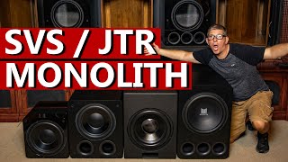 SVS vs JTR vs Monolith Subwoofers Size Comparison [upl. by Cordell]