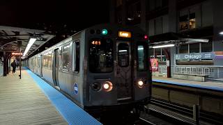 CTA quotLquot Train System  Loop Bound Mixed 26003200 Series Brown Line Train  Chicago Station [upl. by Notled]