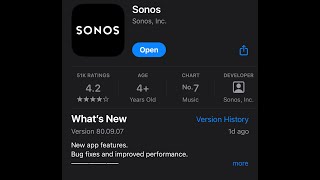 Sonos App Update 80 09 07  Whats New [upl. by Glanville]