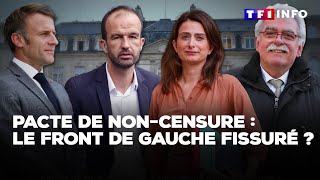 Pacte de noncensure  le front de gauche fissuré ｜TF1 INFO [upl. by Ysset]