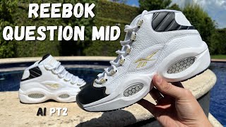 Sample Reebok Question Mid review Parte 2 de Allen Iverson  On feet  materiales [upl. by Hiett587]