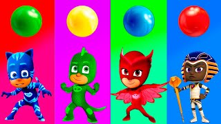 Wrong Colors Puzzles Pj Masks  Jugando y Aprendiendo los Colores con Pj Masks  Juegos para Niños [upl. by Quick]