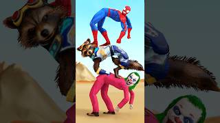 Who is Stronger Spiderman vs Joker rocket raccoon Thor gta spiderman funnyvideo homemaranha [upl. by Inail]