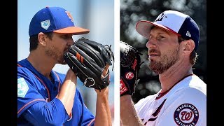 Opening DayMets vs NationalsJacob deGrom vs Max Scherzer [upl. by Yerffe]