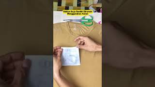 Ternyata gini cara sablon baju sendiri dirumah trendingshorts idecreative craft lifehacks [upl. by Ahsinek706]