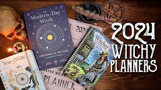 4 Witchy Planner Reviews  Flip Through Four 2024 Planners With Me  Magical Crafting [upl. by Isac139]