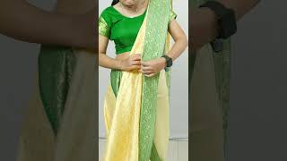 Wedding special saree draping tutorial step by step  new saree draping tutorial  Saree wear [upl. by Arria]