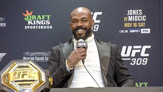 Jon Jones PostFight Press Conference  UFC 309 [upl. by Ainnos940]