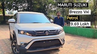 MARUTI SUZUKI Brezza Vxi Petrol Variant 969 Lakh मे मिल जाती हे 2024 Review Video [upl. by Alket399]