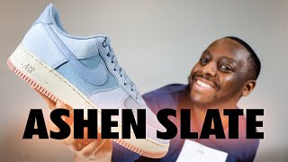 Air Force 1 Ashen Slate Red Stardust On Foot Sneaker Review QuickSchopes 655 Schopes FB8876 400 [upl. by Pennebaker]