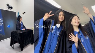 vlog 오늘은 졸업 사진 찍는 날 🤍💙🦅 안 찍었으면 후회할 뻔했잖아 [upl. by Enyahc237]