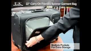 US0421  22quot CarryOn Friendly Spinner Garment Bag [upl. by Milah968]