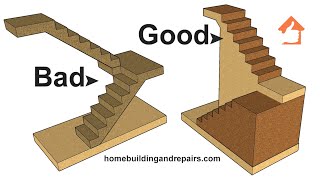 Add Step In Flat Landing To Lower Individual Riser Heights  Home And Remodeling Design Ideas [upl. by Neddie]