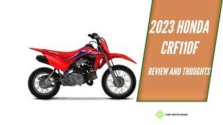 2023 Honda CRF110F Dirt Bike Review [upl. by Yatnoj790]