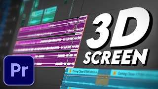 Create a Basic 3D Screen Effect in Premiere Pro [upl. by Haiel8]