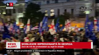 MOBILIZARE IMPRESIONANTĂ ÎN GEORGIA Știri B1TV20 oct 2024 [upl. by Akerehs684]