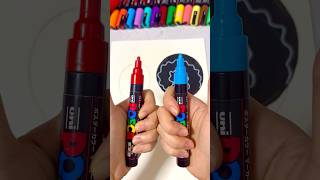 Drawing  with Posca Markersstamp art posca [upl. by Selle987]