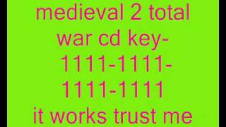 medieval 2 total war cd key [upl. by Hibbs]