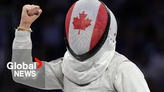 Olympics 2024 Eleanor Harvey wins bronze — Canada’s 1stever fencing medal [upl. by Jamison]