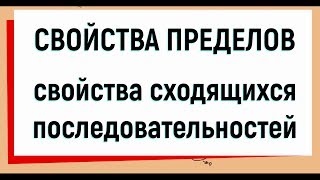 8 Свойства пределов Свойства сходящихся последовательностей [upl. by Brooke]