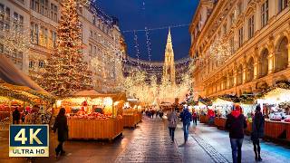 Vienna Christmas Market 2024 OPENING Night Christkindlmarkt Walking Tour [upl. by Linzy]