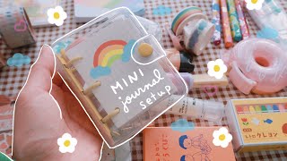 Decorate With Me  Mini 3 Ring Binder Journal Setup 💚  Rainbowholic [upl. by Irrol922]