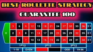 Best roulette strategy ever guaranteed 100 [upl. by Tench]